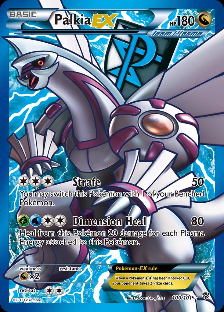 Palkia-EX Pokémon card from Plasma Blast