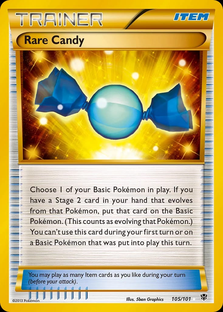 Rare Candy Pokémon card from Plasma Blast