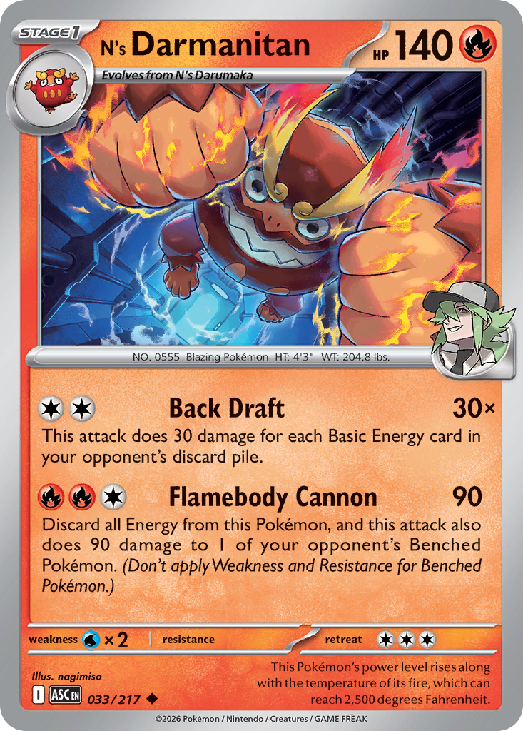 [Reverse Holo] N's Darmanitan