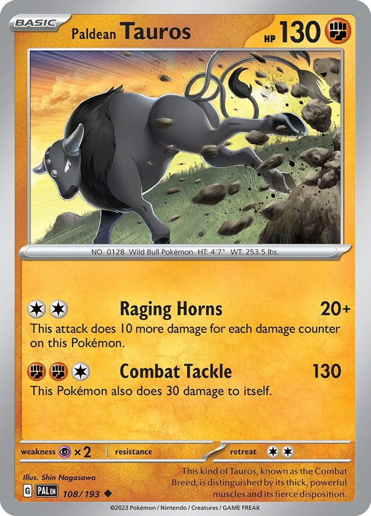 [Reverse Holo] Paldean Tauros