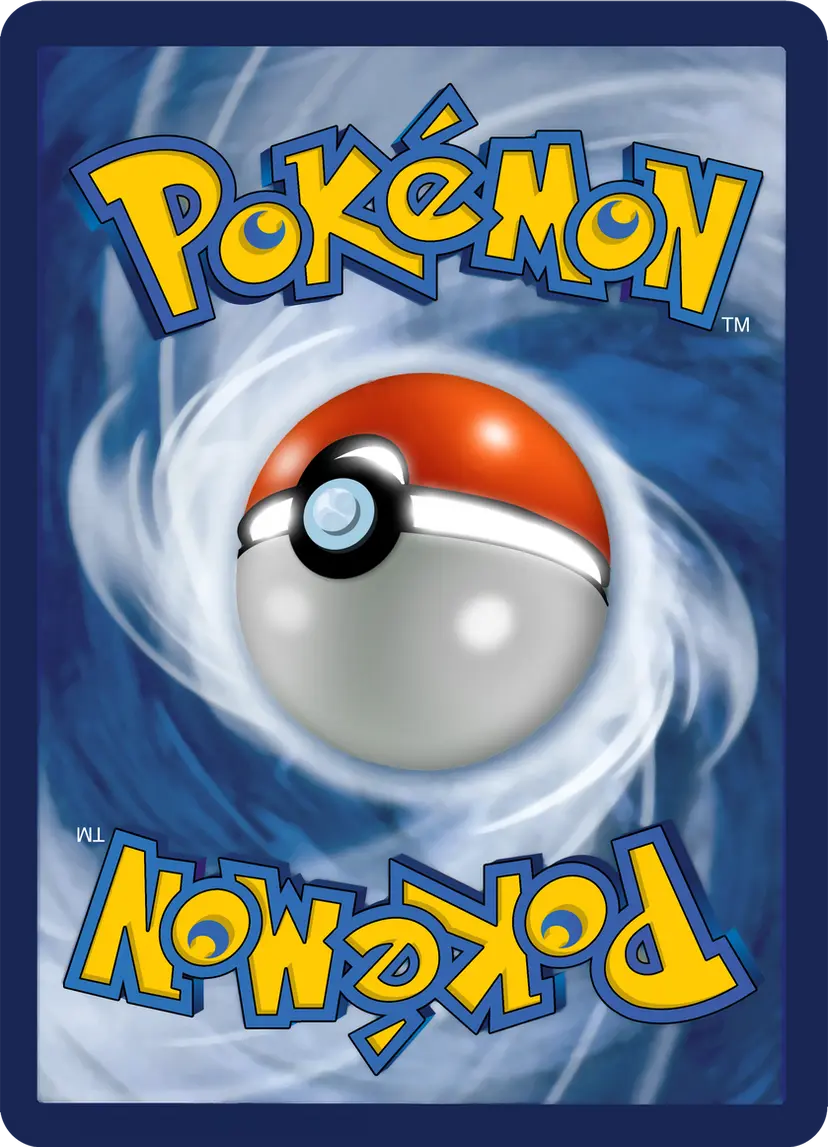 Pokemon card placeholder with Pokeball